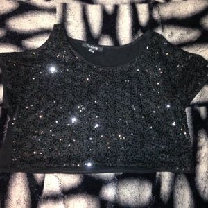Sparkly crop top