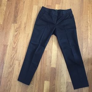 00p black jcrew cafe capri