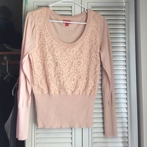 Elle Pink Lace Top
