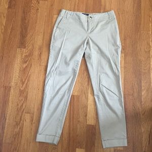 Size 0 gap cuffed Hayley khakis