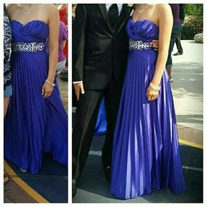 Royal blue/violet prom dress/evening gown