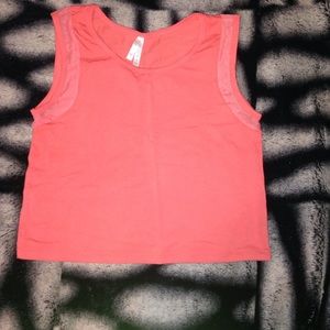 Coral crop top
