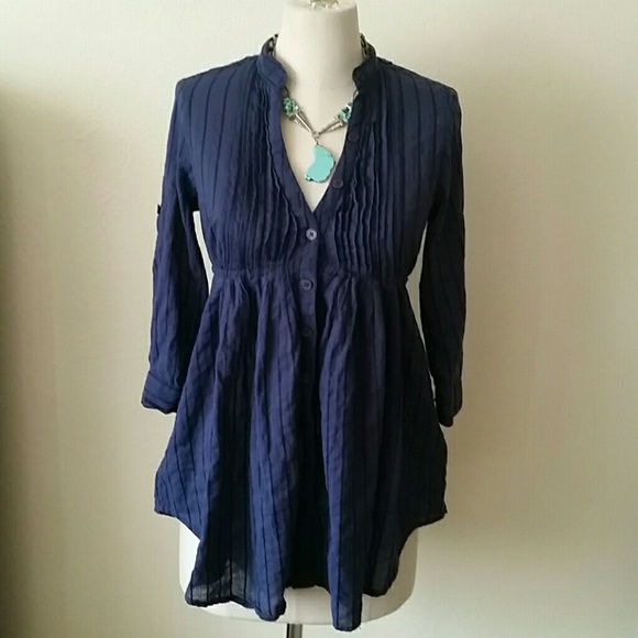 Kimchi Blue Blue Blouse S Urban Outfitters