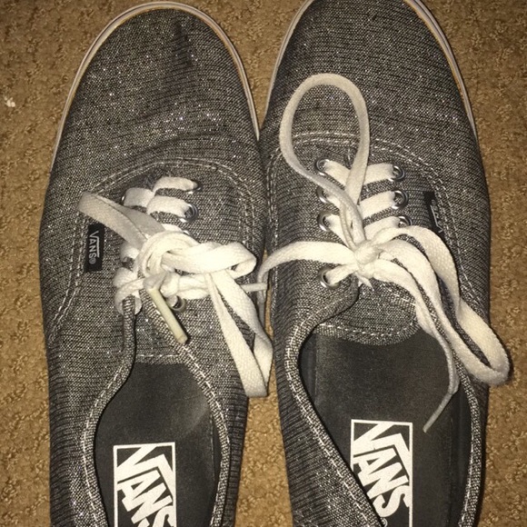 Sparkly grey vans
