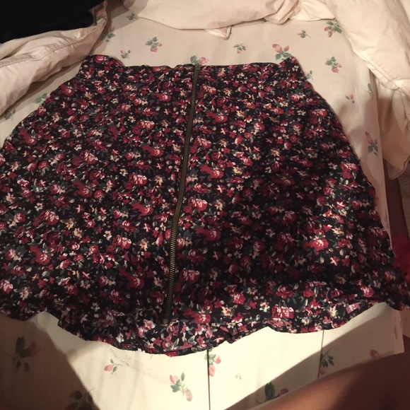 Urban outfitters floral skater skirt
