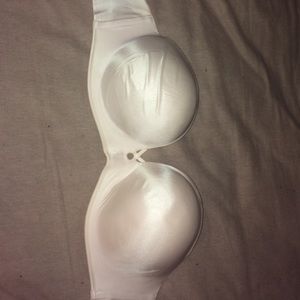 White Strapless Bombshell Victoria's Secret bra