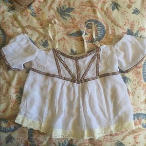 Off shoulder crop top