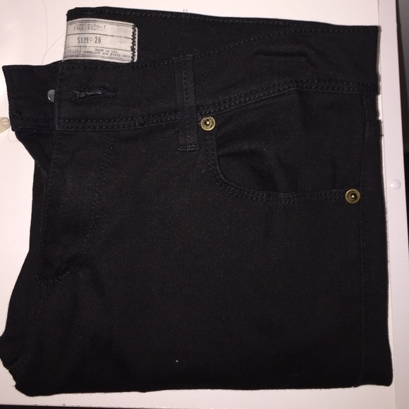 Free People black ankle pants - Picture 1 of 2