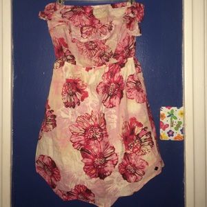 Strapless flora roxy dress