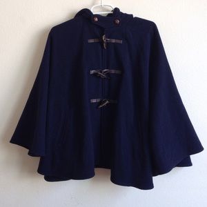 Navy blue poncho