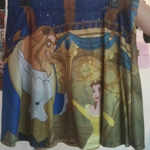 Beauty And The Beast skater skirt