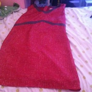 Hot Pink and Grey Dress