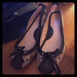 Brown Coach Flats