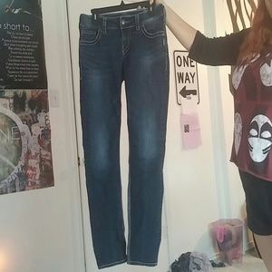 Silver Jeans dark wash skinnys