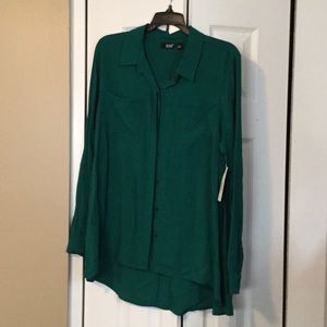 NWT Modern Green Blouse by a.n.a.