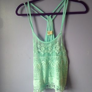 Crochet racerback tank top