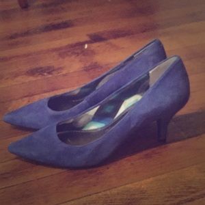 Anne Klein "iFlex" Blue Suede Asana Pump