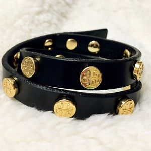 Tory Burch Double Wrap Logo Bracelet