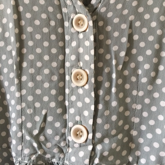 Vintage teal polka dot dress - Picture 4 of 4