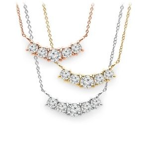 Ladies 5-Stone Diamond Pendant