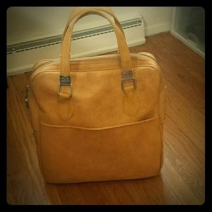 Vintage Mustard Yellow Weekend Traveler Bag