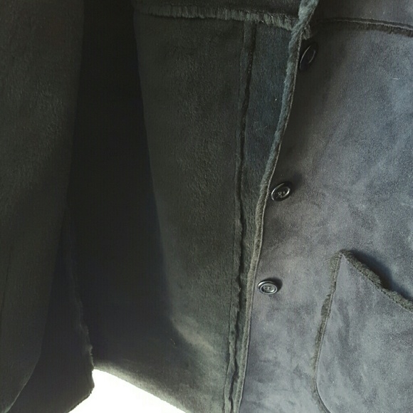 Fifi Collection Shearling Black Coat - Picture 3 of 4