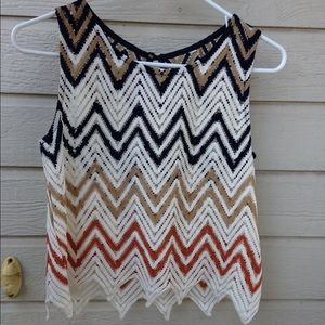 Knitted tank top, 7$, warn once.