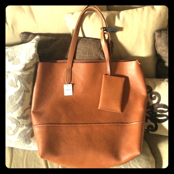 JCREW Leather Tote!! Brand new with tags!!