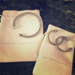 DAVID YURMAN bracelet and earring set