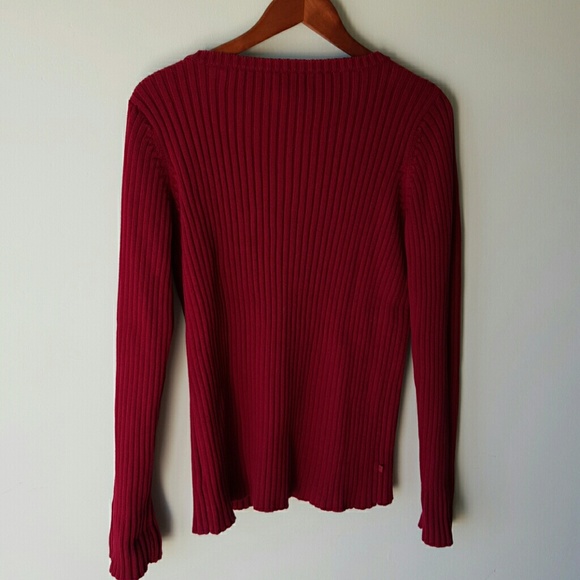 Ralph Lauren Red Knit Sweater - Picture 3 of 4