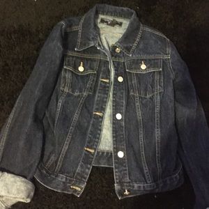 Dark wash denim jacket