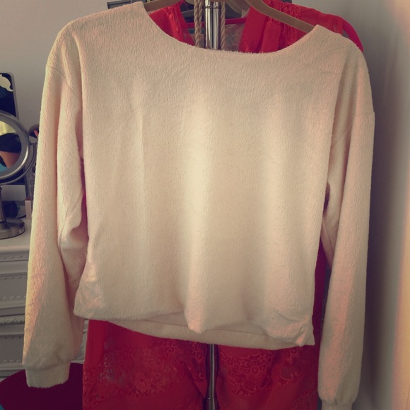 Plushy textured sweater