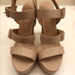 LC Nude Platform Heels