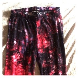 Galaxy print leggings