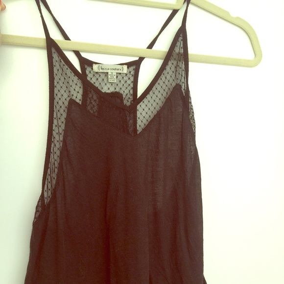 Black tank top