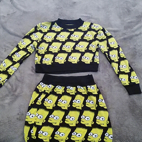 Bart simpson top and bottom