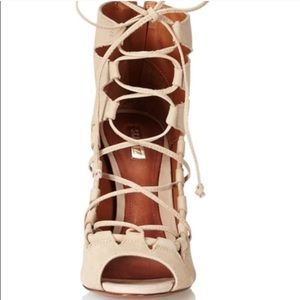 Schutz Lace Up Sandals.