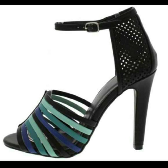 Multicolored high heels