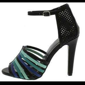 Multicolored high heels