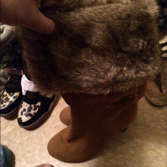Women's Leather Fur Boots
