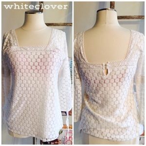 Crochet white tunic