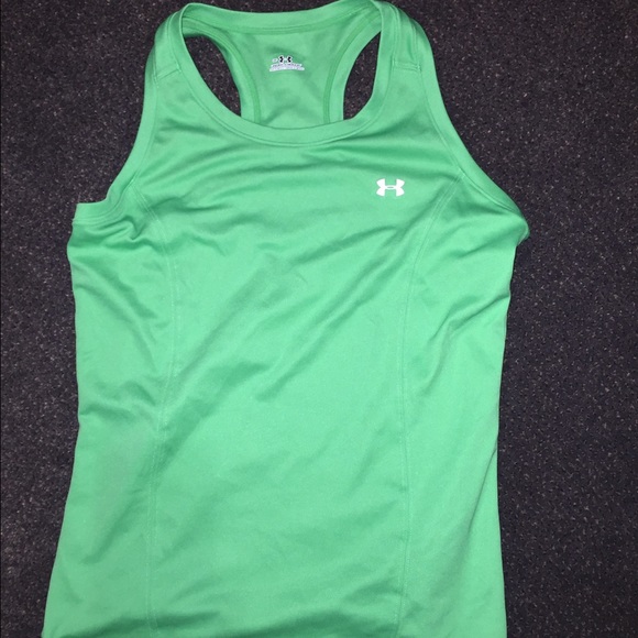 UA green racer back tank
