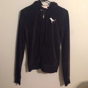 Velvety PINK zip-up jacket