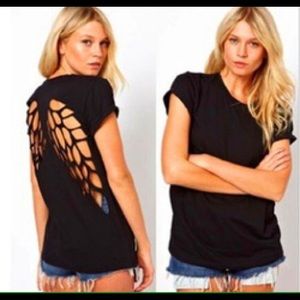 Wings of an Angel  black tee👼🏽