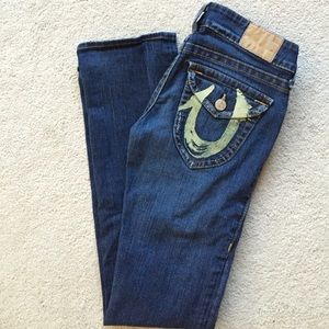 True Religion Straight Leg Denim Jeans