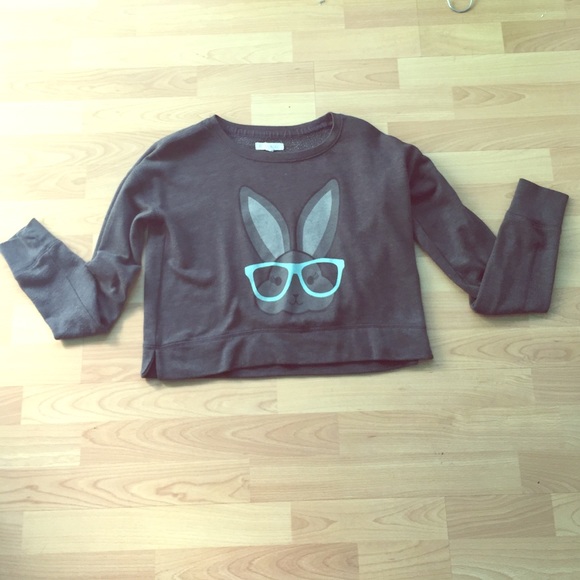 ❌❌SOLD❌CUTE RABBIT IN GLASSES SWEATER