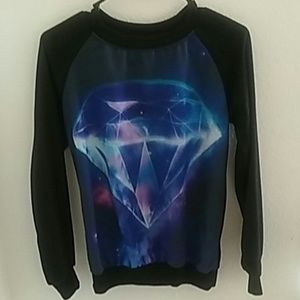 Graphic Galaxy Diamond Sweater
