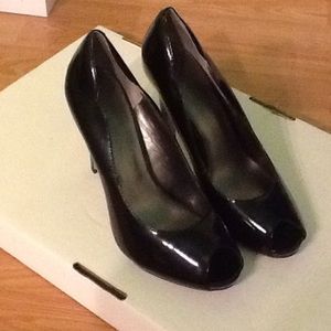 Black Peeptoe NINE WEST heels