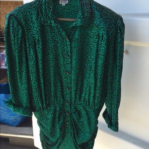 1980's style blouse.
