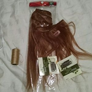Ten inch hair extensions